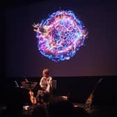 Karine Polwart at the 2020 Hebridean Dark Skies Festival, performing her show The Only Light Was Stars PIC: Emma Rennie