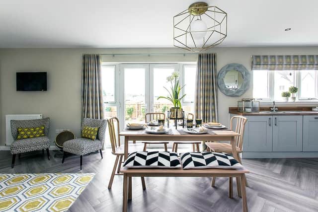 A selection of new homes, boasting three or four bedrooms, modern open-plan living spaces and private gardens, are now on the market