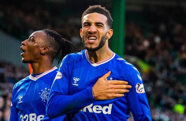 Defender Connor Goldson celebrates at Full Time during the Ladbrokes Premiership match between Celtic and Rangers at Celtic Park on December 29, 2019 in Glasgow, Scotland. (Photo by Rob Casey / SNS Group)
