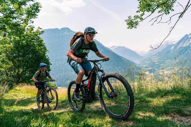 Cycling around Verbier is an increasingly popular pastime. PIc: Verbier Tourisme