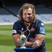 Pierre Schoeman with the 1872 Cup. (Photo by Paul Devlin / SNS Group)