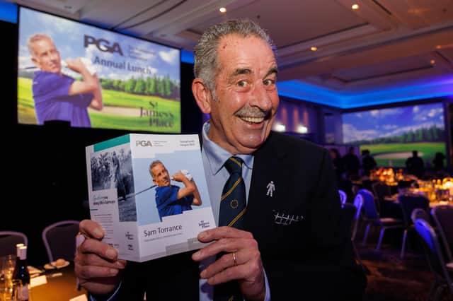 Ryder Cup legend Sam Torrance was the guest of honour at th PGA in Scotland Lunch in the Glashow Hilton Hotel. Picture: Kenny Smith Photography