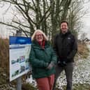 ​Cllr Isobel Davidson with Chris Brace, Principal Network Development Manager at Sustrans Scotland.