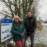 ​Cllr Isobel Davidson with Chris Brace, Principal Network Development Manager at Sustrans Scotland.