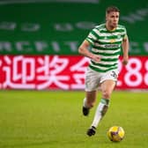 Celtic's Kris Ajer in action during a Scottish Premiership match between Celtic and Kilmarnock at Celtic Park. (Photo by Craig Foy / SNS Group)
