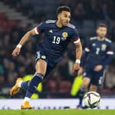 Stoke's Jacob Brown won his second cap for Scotland as a late substitute against Poland on Thursday. (Photo by Alan Harvey / SNS Group)