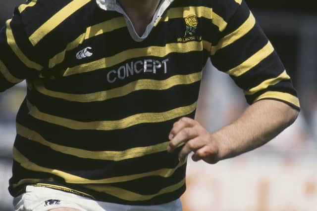 Doddie Weir in action for Melrose in 1994. (Photo by Dave Rogers/Allsport/Getty Images/Hulton Archive)