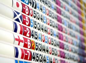Lots of golf fans check scoreboards to see if players are making the cut and not just to find out who is at the top of the leaderboard. Picture: Angel Martinez/Getty Images.