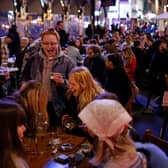 Working from home or working from pub? For those able to work with just a laptop, the choice is simple (Picture: Tolga Akmen/AFP via Getty Images)