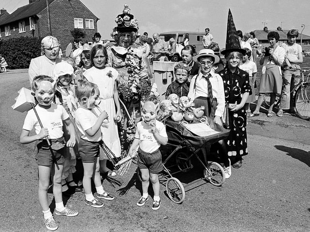 Fancy dress for Woodhouse Carnival in 1980