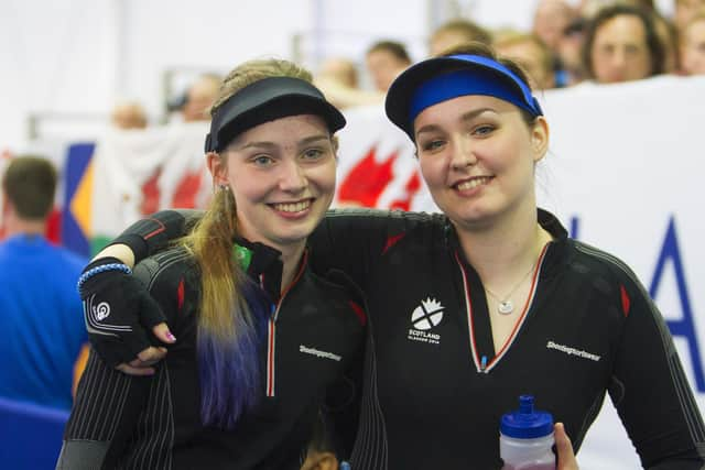 Seonaid McIntosh with sister Jen, a Commonwealth Games double gold medallist.