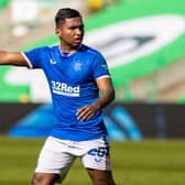 Rangers striker Alfredo Morelos in action against Celtic. Picture: SNS