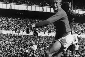 Denis Law in his pomp with Manchester United in 1966. Picture: Wesley/Keystone/Getty