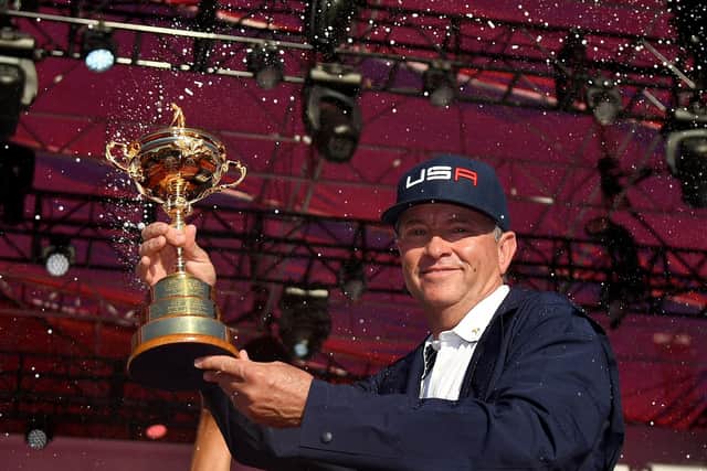 Davis Love III is a former US Ryder Cup captain. Picture: Ross Kinnaird/Getty Images
