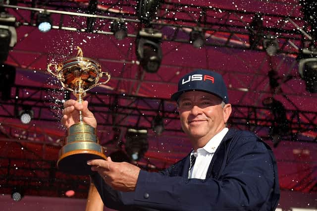 Davis Love III is a former US Ryder Cup captain. Picture: Ross Kinnaird/Getty Images