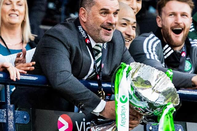 Celtic manager Ange Postecoglou maintains days like Sunday's Viaplay Cup win have been made possible by his endeavours in his debut season. (Photo by Paul Devlin / SNS Group)