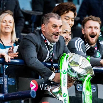 Celtic manager Ange Postecoglou maintains days like Sunday's Viaplay Cup win have been made possible by his endeavours in his debut season. (Photo by Paul Devlin / SNS Group)