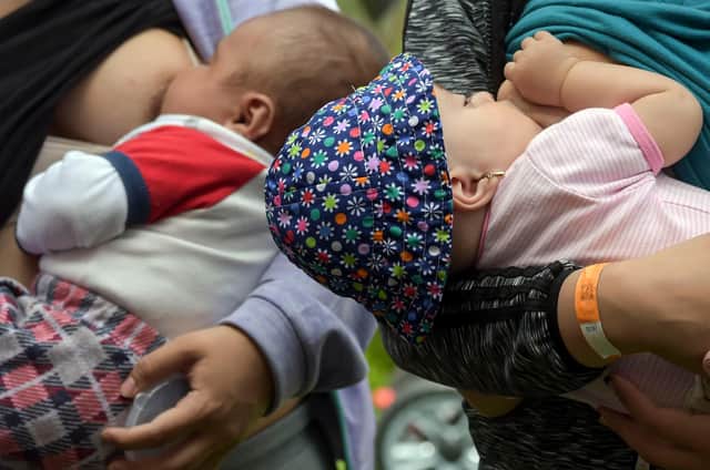 Breasts provide babies with vital nutrients and are an outward sign that the person is female (Picture: Raul Arboleda/AFP via Getty Images)