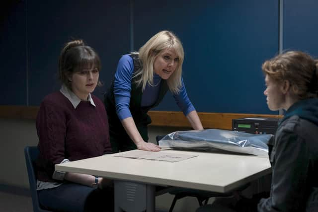 Alison O'Donnell and Ashley Jensen play Tosh and Ruth in the new series of Shetland. Picture: Mark Mainz