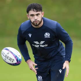 Rufus McLean during a Scotland open training session at the Oriam, on November 01, 2022, in Edinburgh, Scotland. (Photo by Ross MacDonald / SNS Group)