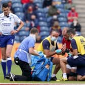 Alun Wyn Jones injured his shoulder in the British and Irish Lions' send-off game against Japan at Murrayfield on June 26, 2021. Picture: Andrew Milligan/PA Wire