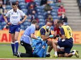 Alun Wyn Jones injured his shoulder in the British and Irish Lions' send-off game against Japan at Murrayfield on June 26, 2021. Picture: Andrew Milligan/PA Wire