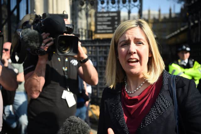 Andrea Jenkyns MP was caught on camera appearing to make a rude gesture while entering Downing Street (Pic: Kirsty O'Connor/PA Wire)