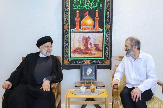 President Ebrahim Raisi visited the home of Iranian diplomat Assadollah Assadi, sentenced to 20 years in prison by a Belgian court over involvement in a bomb plot but released early in a prisoner swap, and treated him as a national hero (Picture: Iranian Presidency/ZUMA Press Wire/Shutterstock)