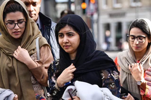 Malala Yousafzai, the youngest ever Nobel Peace Prize winner, was shot in the head by the Taliban for daring to speak up about girls' right to education and is now under verbal attack from ultra-left-wing men (Picture: Jeff J Mitchell/Getty Images)