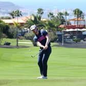 Connor Syme chips to the first green during day one of the Canary Islands Championship at Golf Costa Adeje in Tenerife. Picture: Andrew Redington/Getty Images.