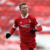On-loan striker Florian Kamberi made his debut for Aberdeen in the wind-affected 0-0 home draw with St Mirren (Photo by Ross MacDonald / SNS Group)