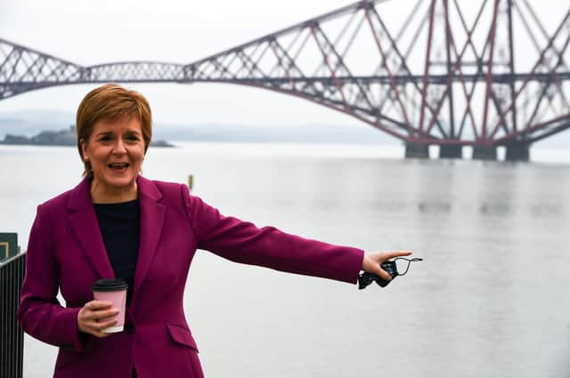 Nicola Sturgeon could turn the tables on Boris Johnson if he decides to hold an independence referendum during the Covid recovery period (Picture: Andy Buchanan/PA Wire)
