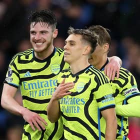 Leandro Trossard was among the scorers as Arsenal defeat Brighton.