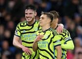 Leandro Trossard was among the scorers as Arsenal defeat Brighton.