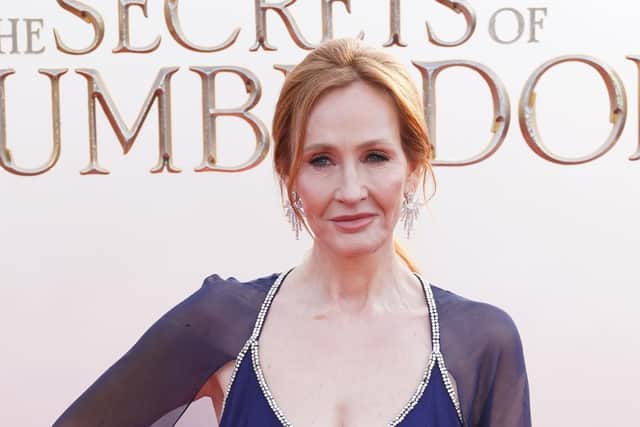 JK Rowling at the World Premiere of Fantastic Beasts: The Secrets of Dumbledore at the Royal Festival Hall in London. Picture: Ian West/PA Wire
