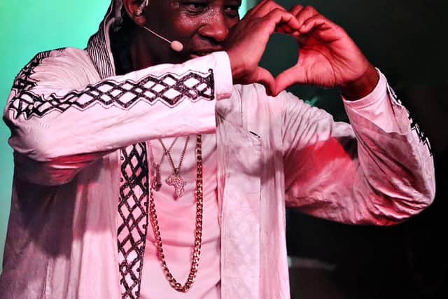 N’Faly Kouyate spread a message of peace and love.