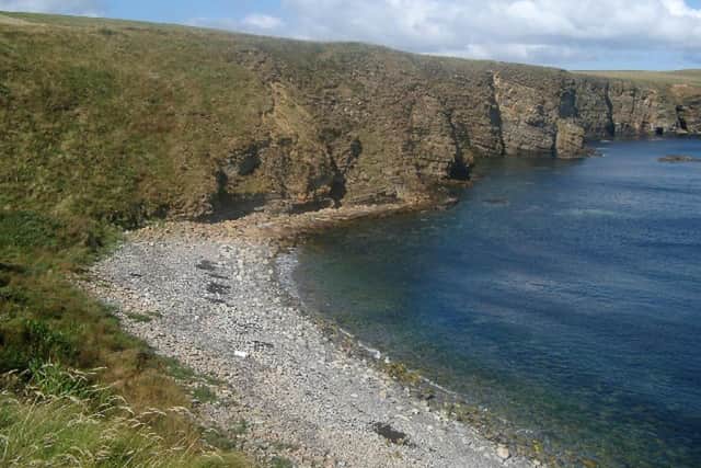 Windwick Bay, South Ronaldsay, where the fin whale washed up almost 2,000 years ago.