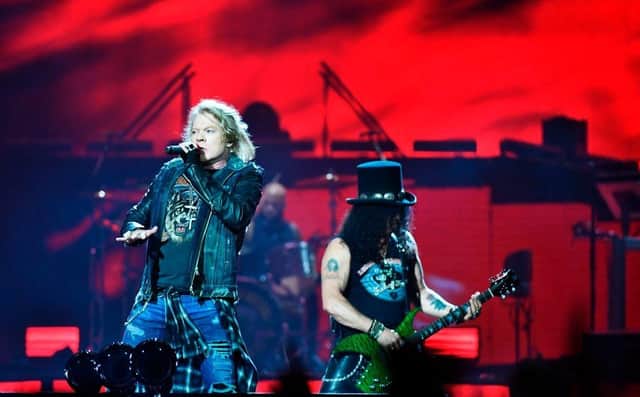 Guns N' Roses are scheduled to play Scotland in June.