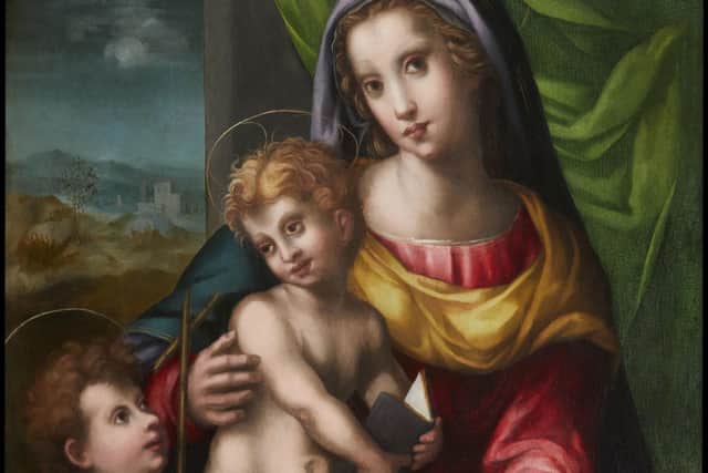 The Italian Renaissance painting of the Madonna and Child, painted in Florence in the 1520s