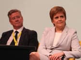 Senior SNP figures, including Nicola Sturgeon and Keith Brown, have claimed the funding Scotland receives from Westminster has been cut by more than five per cent (Picture: Andrew Milligan/PA)