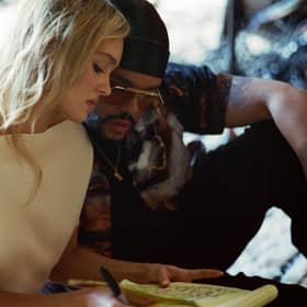 Lily-Rose Depp and Abel Tesfaye in The Idol.