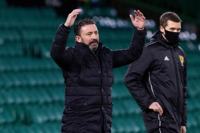Derek McInnes was left frustrated as Aberdeen set an unwanted record in the 1-0 defeat at Celtic Park. (Photo by Alan Harvey / SNS Group)