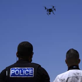 The use of drones and other forms of technology to monitor the public raise serious questions about human rights (Picture: Petros Karadjias/AP)