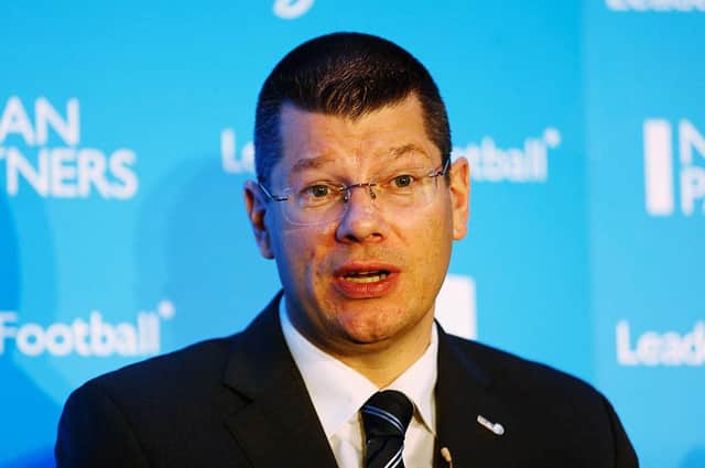 Neil Doncaster, the CEO of the Scottish Professional Football League.  (Photo by Tom Shaw/Getty Images)