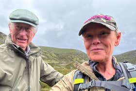 King Charles and Fiona Laing along Jock’s Road.
