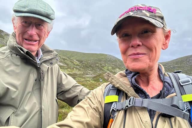 King Charles and Fiona Laing along Jock’s Road.