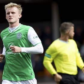 Hibs midfielder Ewan Henderson has moved to Belgium on loan.  (Photo by Craig Williamson / SNS Group)