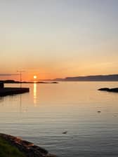 Sunset over the Slate Islands in Argyll. PIC: BBC ALBA.
