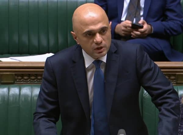 Health Secretary Sajid Javid updating MPs on the governments coronavirus plans, in the House of Commons, London. Picture date: Monday December 6, 2021.