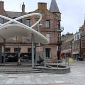 Nearly completed: One of the glass panels needs to be replaced on the bandstand.